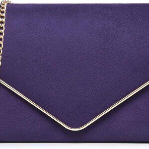 Women Faux Suede Evening Clutch Bags Formal Party Clutches Wedding Purses Cockta